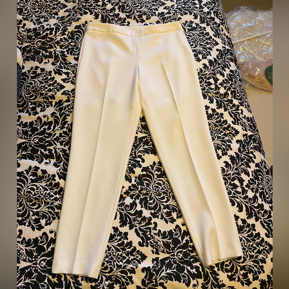 NWOT BOSS HUGO BOSS Winter White Trouser 6